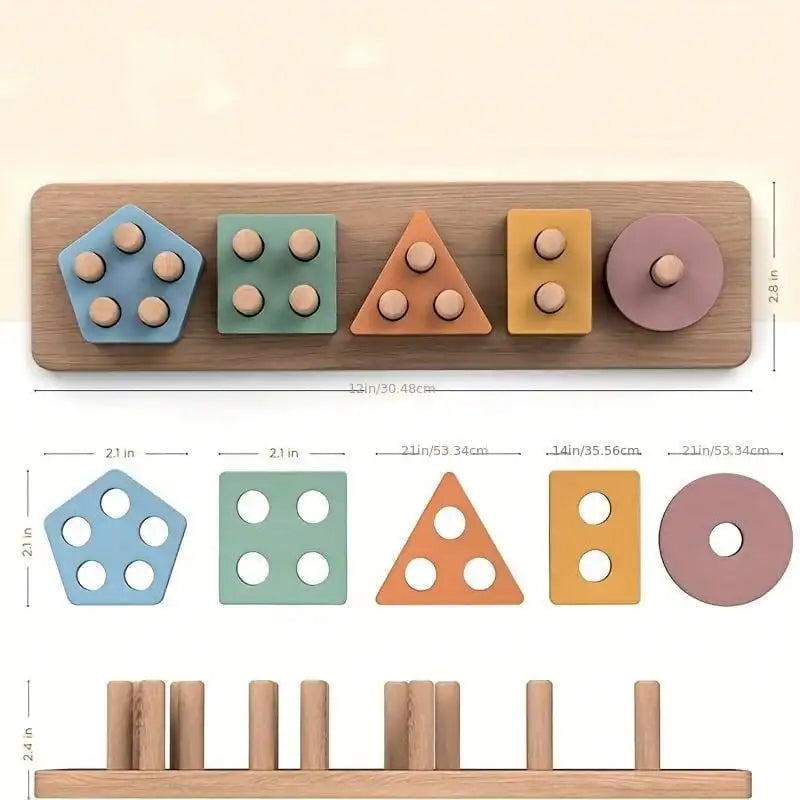 Puzzle a emboité en bois Montessori