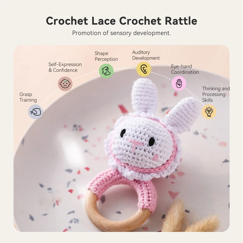 Hochet en crochet animal