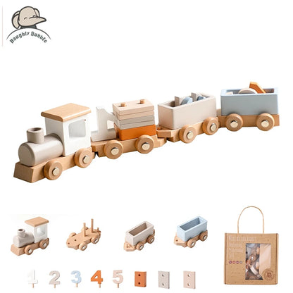 Vehicule en bois Montessori