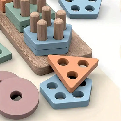 Puzzle a emboité en bois Montessori