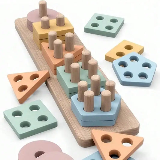 Puzzle a emboité en bois Montessori