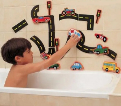 Circuit de voiture pour le bain