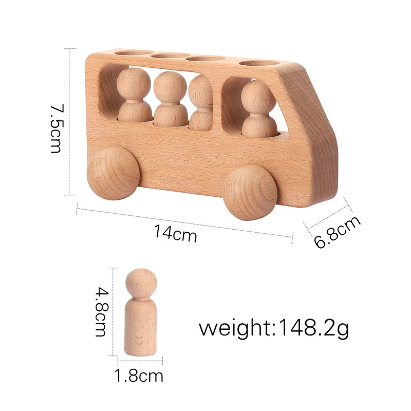 Vehicule en bois Montessori