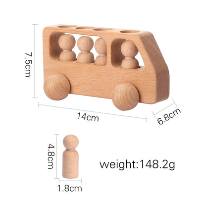 Vehicule en bois Montessori